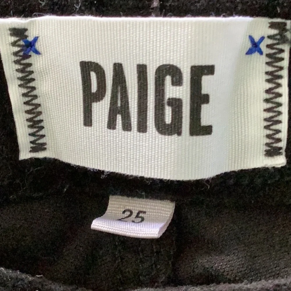 PAIGE Ultra Skinny Black Velvet Jeans - Picture 12 of 14